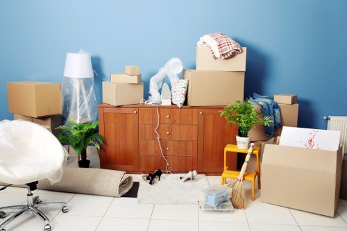 Local commercial move in Catford showing office furniture and access planning