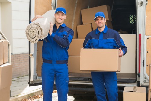 Removal van and moving boxes for a Catford home move