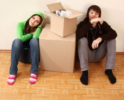 Packing and preparation for a house move in Catford