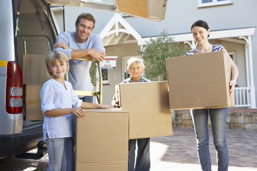Careful loading of boxes and furniture for a Catford move