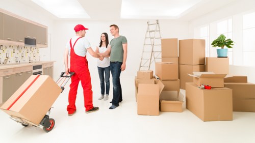 Packing and loading furniture into a van for a Catford move
